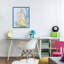 Lapin d'eucalyptus sur estampe numérique bleue, design par Paul Brent-117387650-117387649