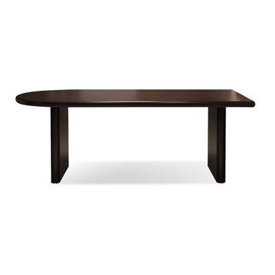 Brown Half Round Solid Dining Table For Dining Room/Kitchen