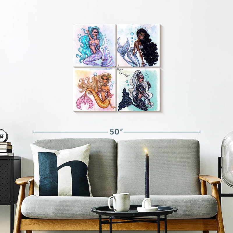 Ashelle Sea Sirens, 26" H x 26" W