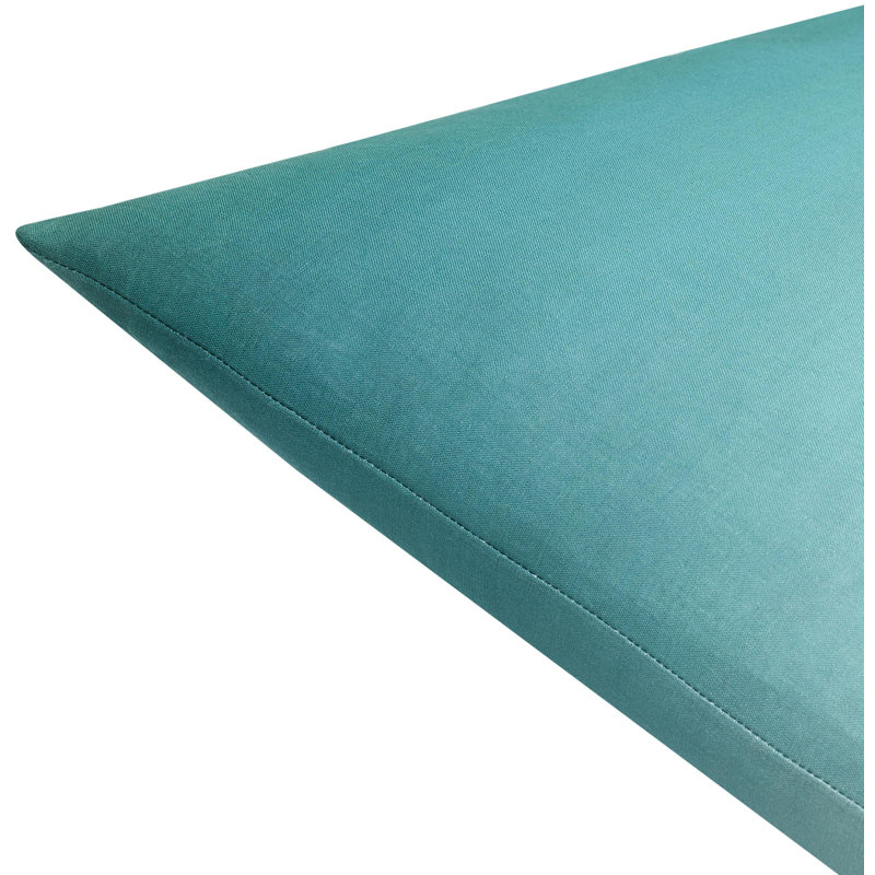 Deadra Ombre Linen Reversible Throw Pillow, 20" x 20", Down, Emerald