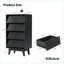 Commode double à 4 tiroirs de style rétro avec design biseauté pour un rangement et une organisation élégants
