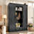 85.2''H Hall Tree With Bench And 3 Hooks, Modern Entryway Storage Organizer Cabinet With 4 Doors, 1 Drawer And Adjustable Shelves For Hallway, Entryway, Living Room-875670055