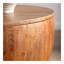 Table basse 31,50 "en forme de seau de style rétro avec fonction de rangement, pour bureau, salle à manger et salon, brun