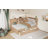 L-shaped Daybed Corner Bed Under-bed Drawers with Storage Bookcase-1024701284-1024701283