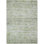 3' X 5' Artichoke Green And Ivory Striped Washable Indoor Outdoor Area Rug