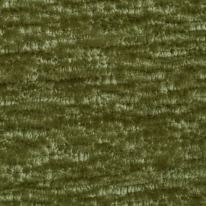 Canapé modulaire en V de 105 pouces avec 5 sièges modulaires et sans assemblage, Chenille vert foncé, Vert foncé