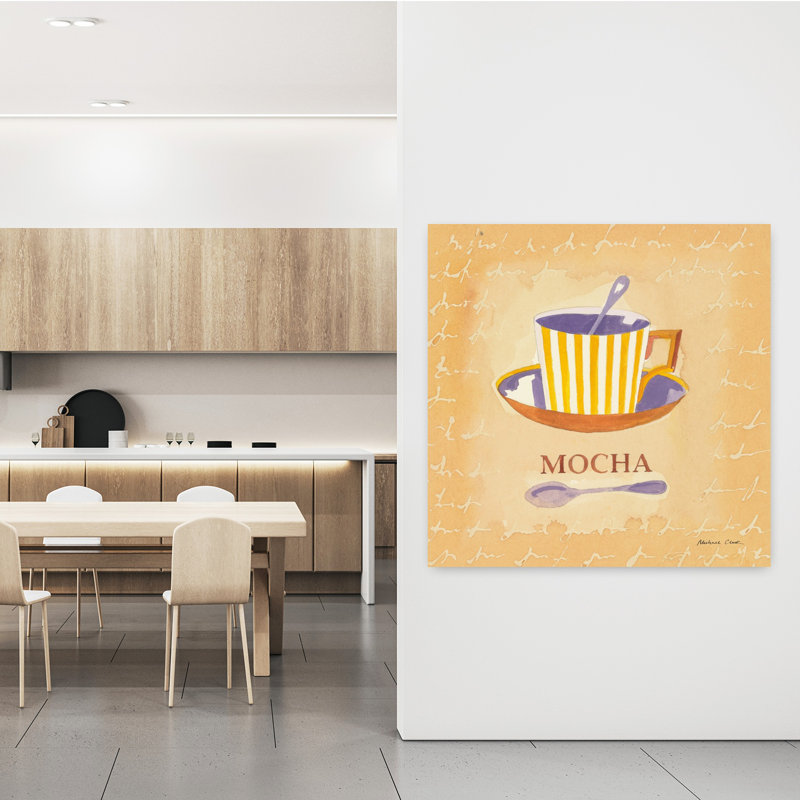 Art mural contemporain moka, H 48 po x l 48 po