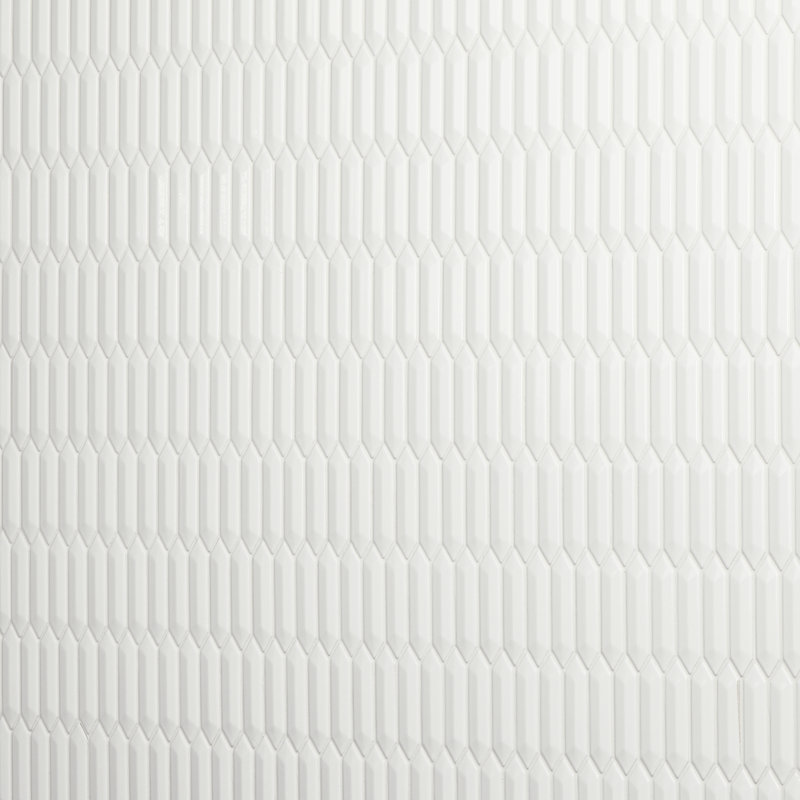 Carrelage mosaïque 1 x 4 Daltile Revalia Remix (10 pièces par carton) (9,40 pieds carrés par carton), Blanc apaisant