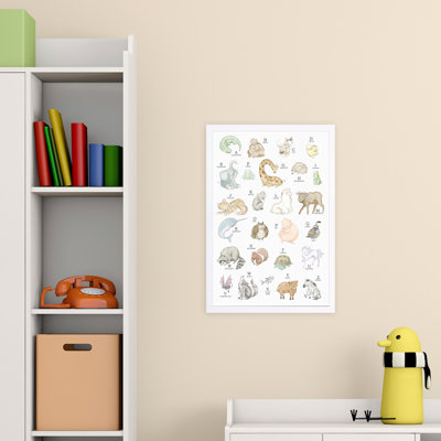 « baby alphabet », impression encadrée