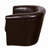 Faux Leather Swivel Barrel Chair-18795554