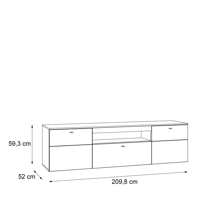 Palm Desert Unfinished TV Stand for TVs up to 75"
