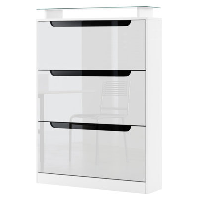 Aceto 24 Pair Shoe Storage Cabinet