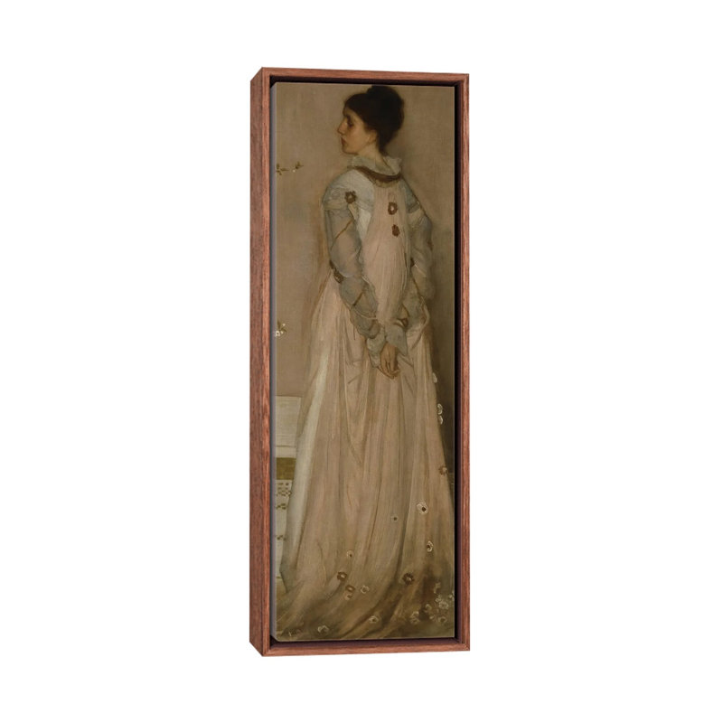 Print, 91.44 cm H x 30.48 cm W x 4.445 cm D, Classic Wood