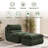 Armless Bean Bag Set With Ottoman (set Of 2)-967826023