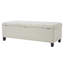 Banc de rangement rembourré avec repose-pieds, banc d'entrée, banc de bout de lit, repose-pieds pour la chambre à coucher, 300 lb-125507503