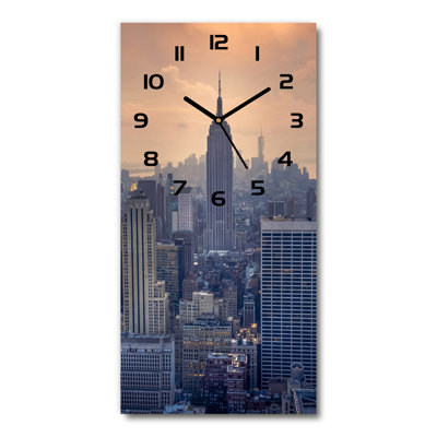 Jaylia Glass Wall Clock