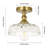 Junathean Glass Semi Flush Mount-804396895