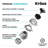 KRAUS WasteGuard Continuous Feed Motor Garbage Disposal with Power Cord and Universal Mount