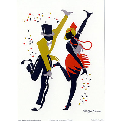 Reproduction d’art graphique sur papier « the Charleston » par Ty Wilson