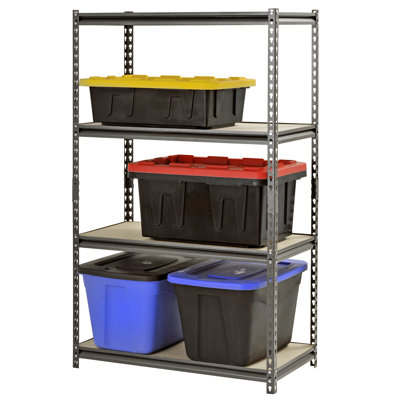 60" H x 36" W x 18" D Silver Vein Shelving Unit