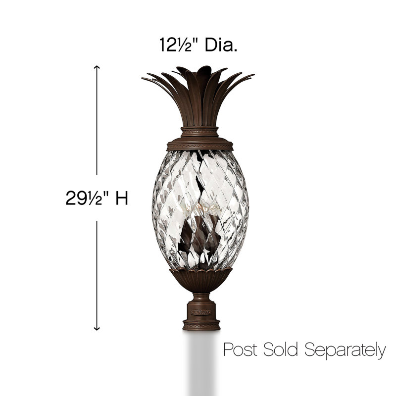 1 -Light Hardwired Lantern Head, Copper Bronze, 29.5" H x 12.5" W x 12.5" D