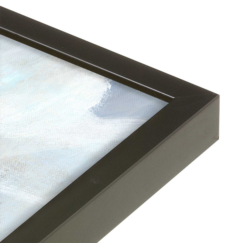 Imprimé «Layers of Light and Clouds II», Encadrement ouvert, noir satiné, H 17,5 po x l 17,5 po