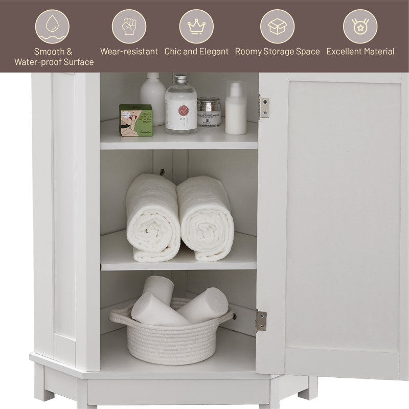 Gerell Bathroom Cabinet, White