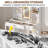 Vanity Desk with LED Mirror, 3 Color Modes, USB Port & Drawers-235572867