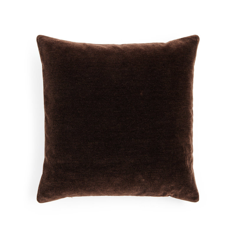 Coussin Bridger - Tabac Monte, Chocolat Monte, Carré 20 po