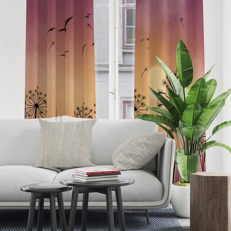 Semi Sheer Curtain, 20" W x 82" L