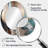 Soft Colors Shapes And Lines Marble V - Large Oval Wall Mirror On Metal-88366189