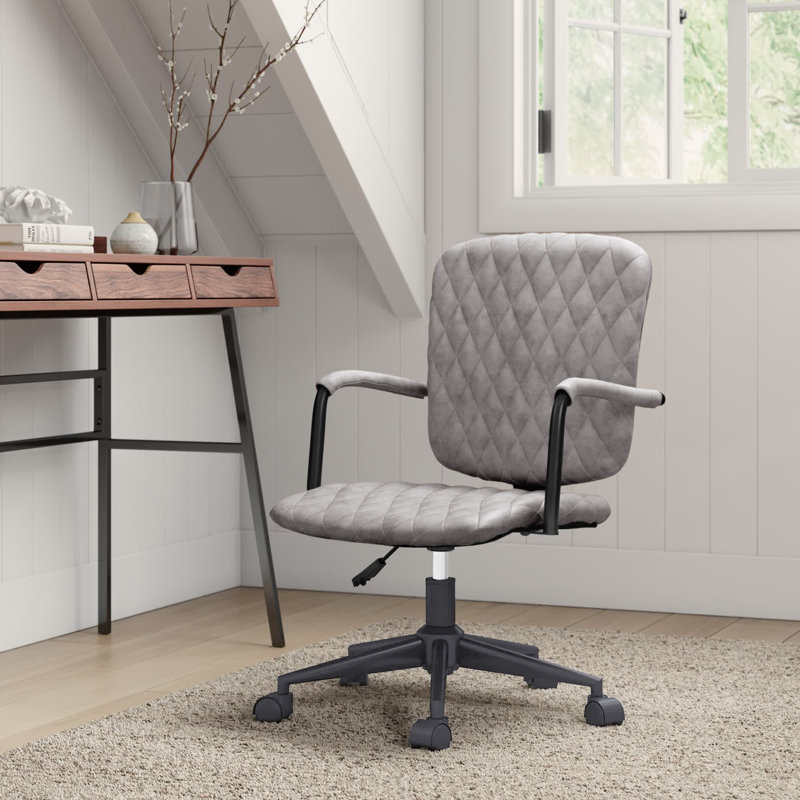 Chaise de travail pivotante réglable Hadley, Gris