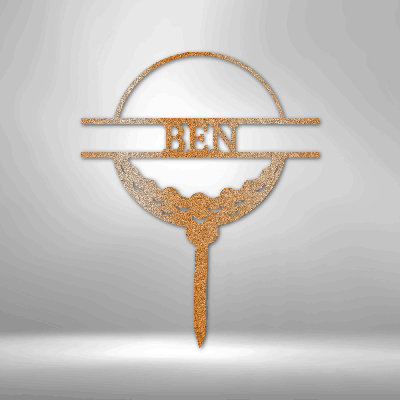 Monogramme de balle de golf personnalisé