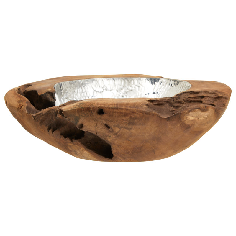 Solid Wood Decorative Bowl