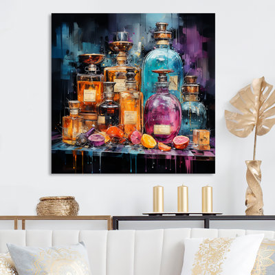 Parfums élégants parfumés 1 - art mural en métal Parfums