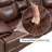 7-Piece Modern & Contemporary Premium Genuine Leather Manual Recline Sectional Sofa With 2 Consoles & Dual Reclining