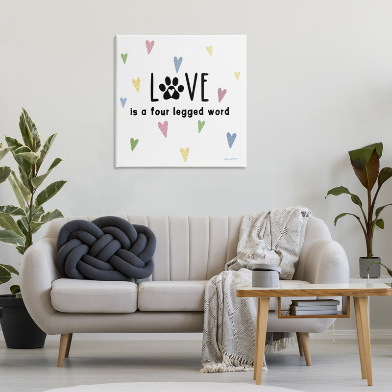Art mural sur toile Love Love, H 30 po x l 30 po