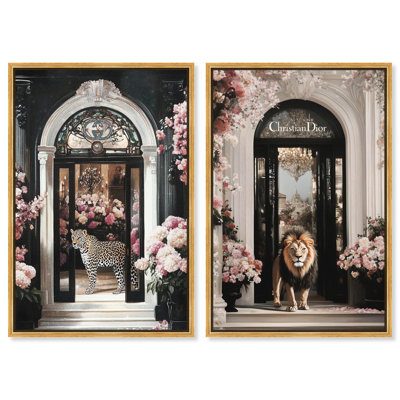 «Floral Scene Animal Set» par Art Remedy