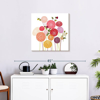 Harnek Colorful Round Dahlias