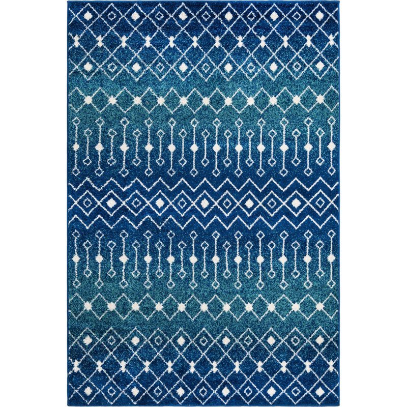Geometric Indoor Rug, Rectangle 6' x 9'