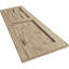 Timberthane deux panneaux plats égaux avec volets elliptiques en faux bois (par paire)-64374847-64374821-64374841