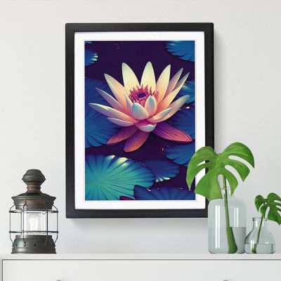 Water Lily Flower Art Vol.2 - Single Picture Frame Print