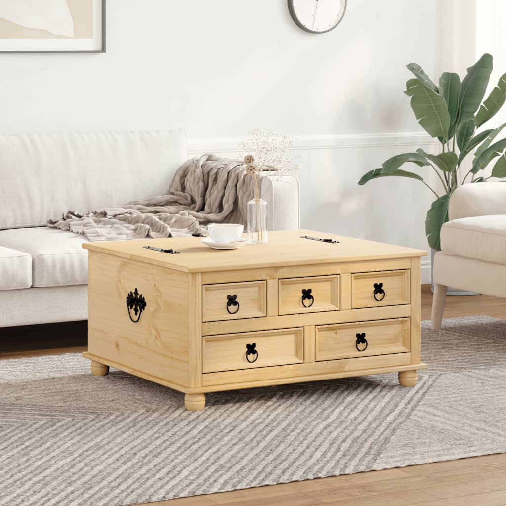 VidaXL Storage Box - 60x35x35 Cm Smoked Oak Engineered Wood Chest/Blanket Box, Versatile Coffee Table, Ample Storage For Living Room - View #3
