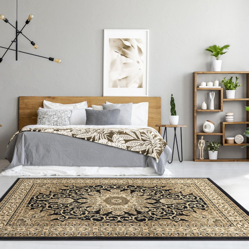 Tapis à motif floral de la collection Anoush de Luxe Weavers, Rectangle 8 pi x 10 pi