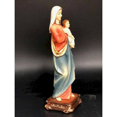 Figurine Holcombe Mère Marie tenant un bébé Jésus