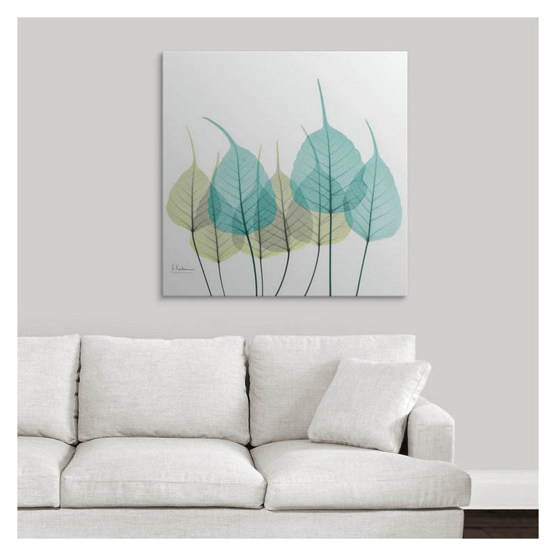 Manigault 'Bodhi Tree Leaf X-Ray by Kiranjit Photographic Print, Canvas, 36" H x 36" W x 1.5" D