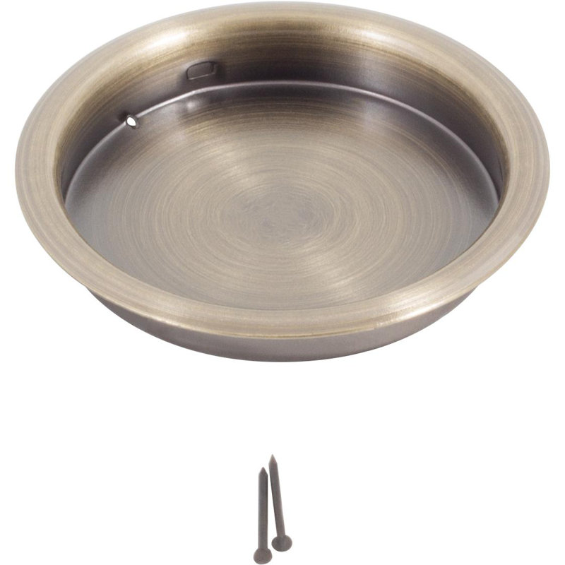 Recessed Pull, Antique Brass
