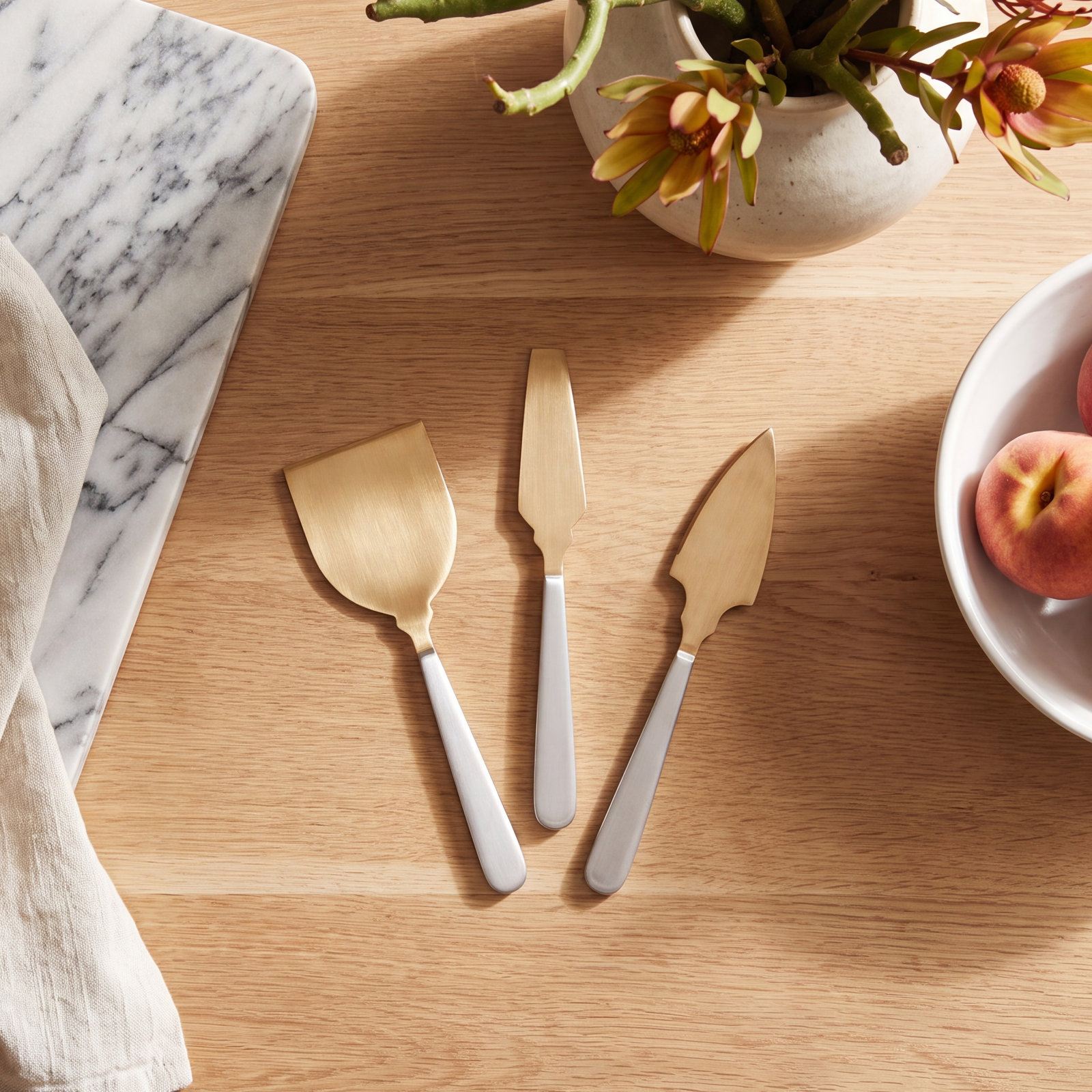 Gilmore 3 Piece Stainless Steel Cheese Serving Set