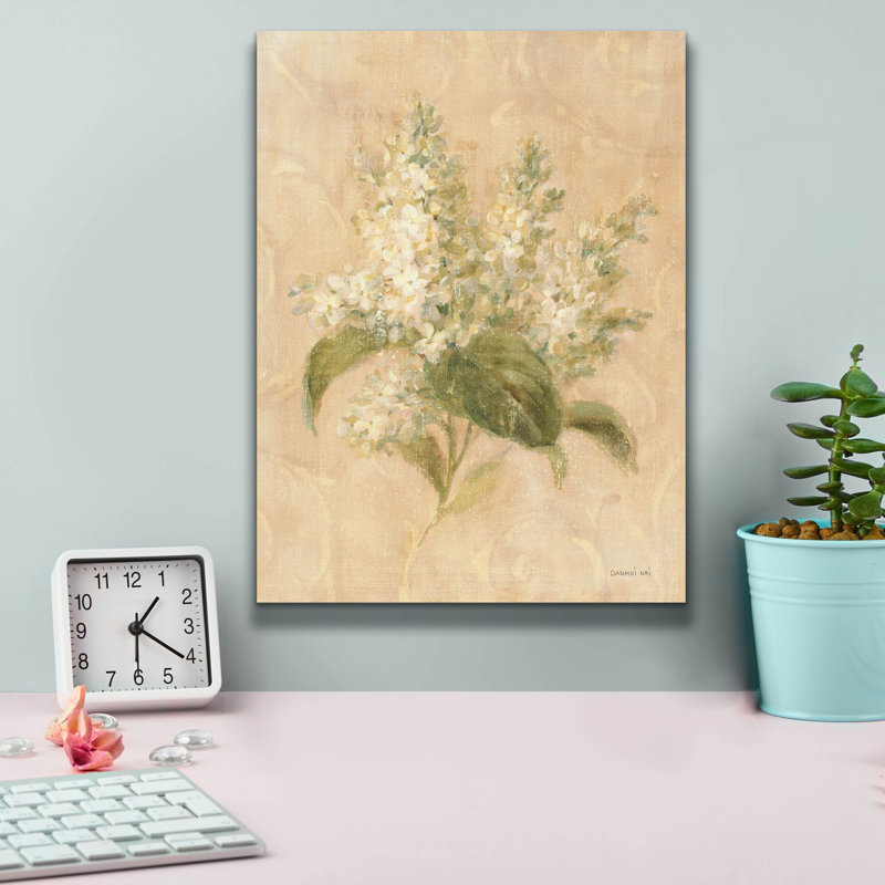 Art mural sur toile  «Sc Parfum Floral 2» par Danhui Nai, H 16 po x l 12 po