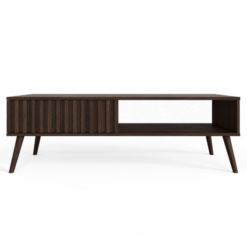 Gowans Coffee Table with Storage, Walnut